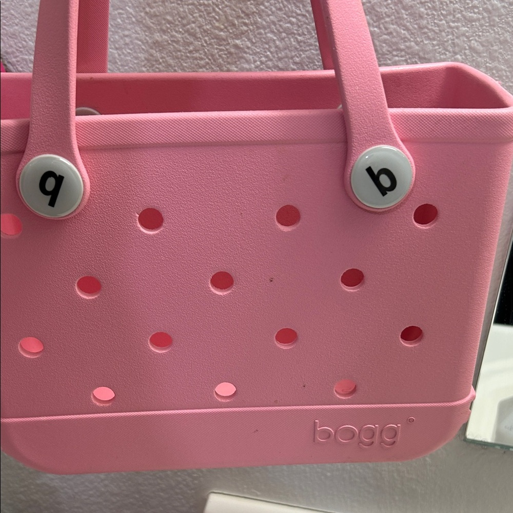 BOGG BAG Pink Perforated Shoulder Bag